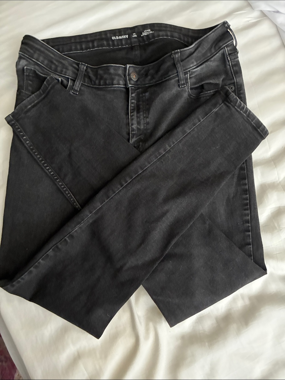Old Navy Black Skinny Mid-Rise Jeans